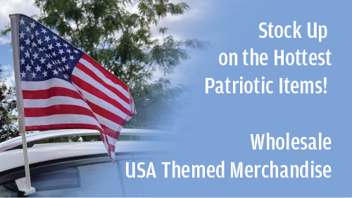 17" x 12" USA Car Flags 400u per box, Window clip attachment. Easy installation.